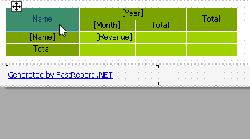 行列の左上隅のカスタマイズ