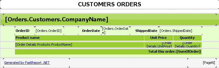 簡略化された DB フィールド